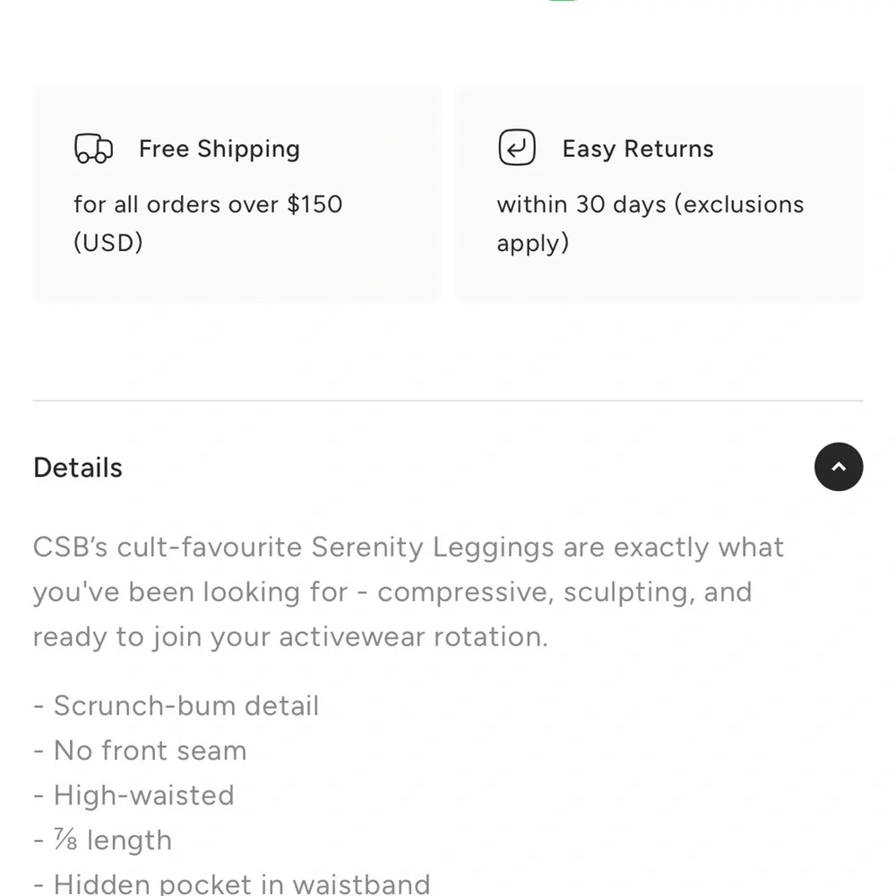 CSB serenity scrunch High-Waisted Leggings - Picture 3 of 7